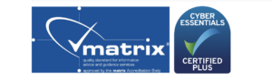 matrix and cyber essentials logos 300x87